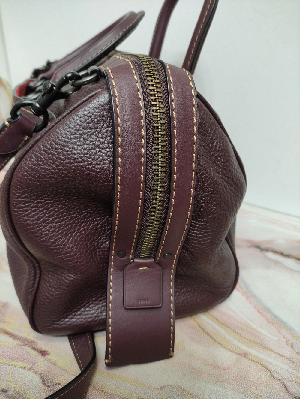 Coach F58119 Rogue Satchel 36 in Oxblood EUC - Picture 4 of 16